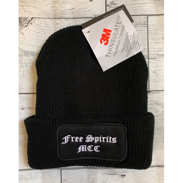 Free Spirits Beanie with Cuff Embroidered